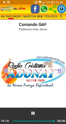 Radio Cristiana Adonay android App screenshot 2